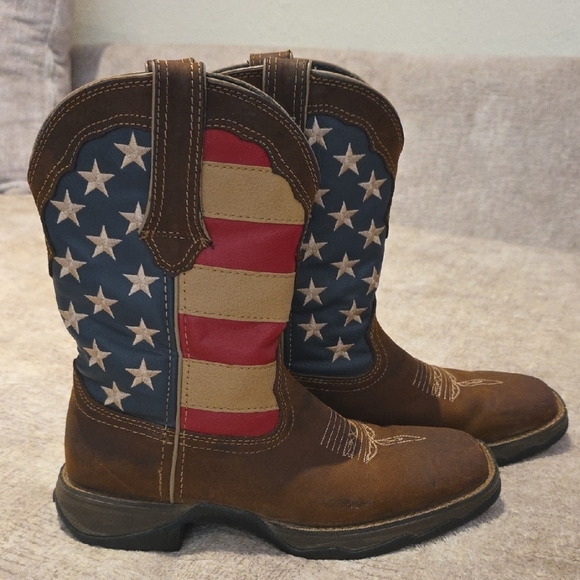 Durango Lady Rebel American Flag Boots - Picture 1 of 14